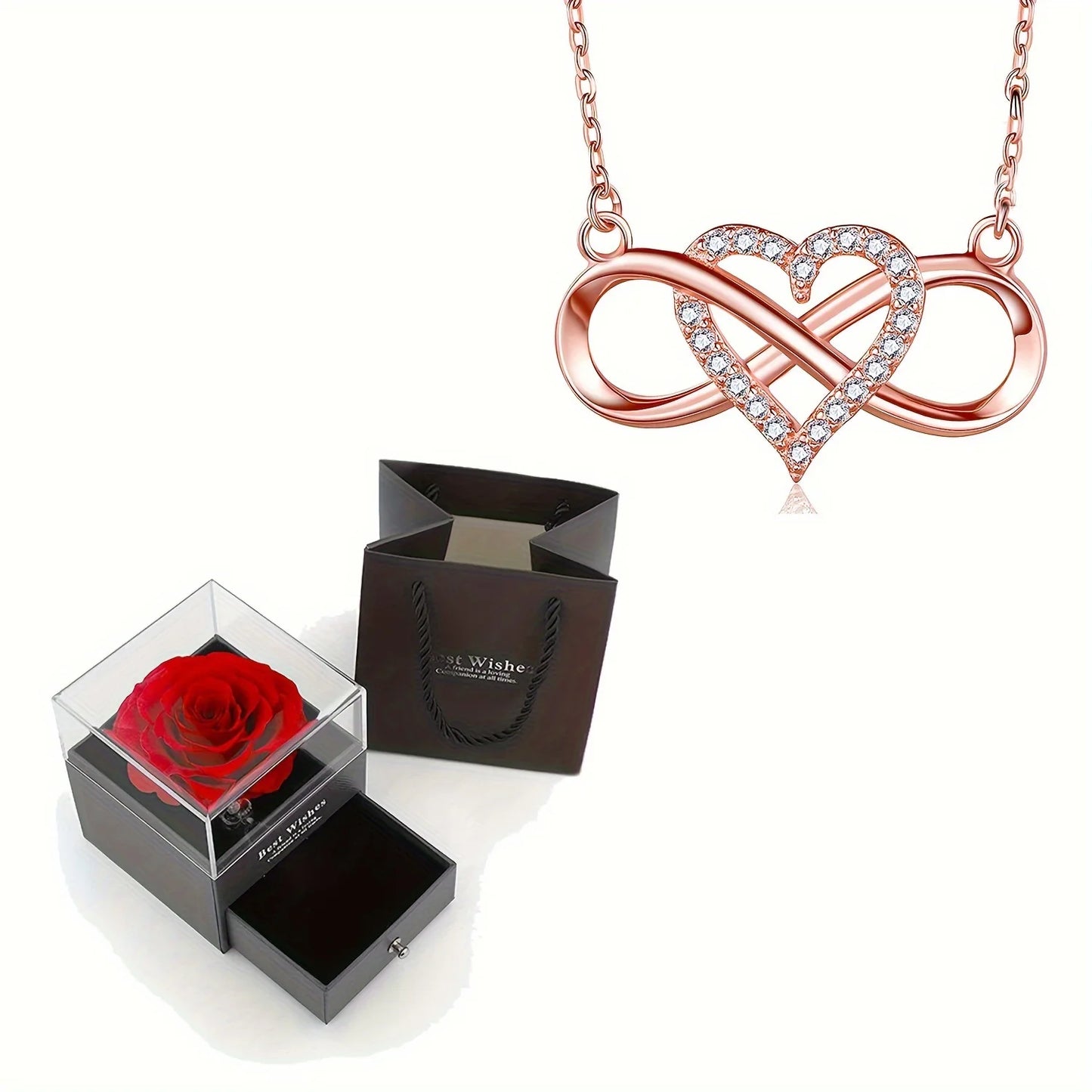 Infinity Love Heart Necklace