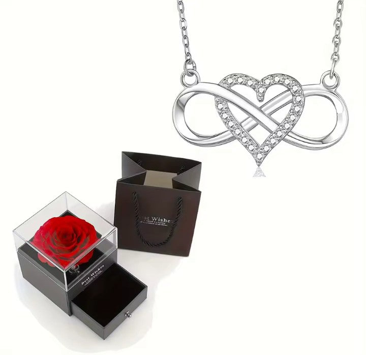 Infinity Love Heart Necklace