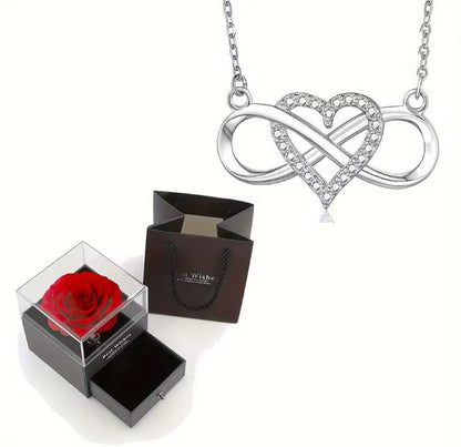Infinity Love Heart Necklace