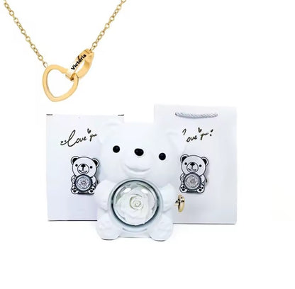 Enchanting Rose Bear Gift Box