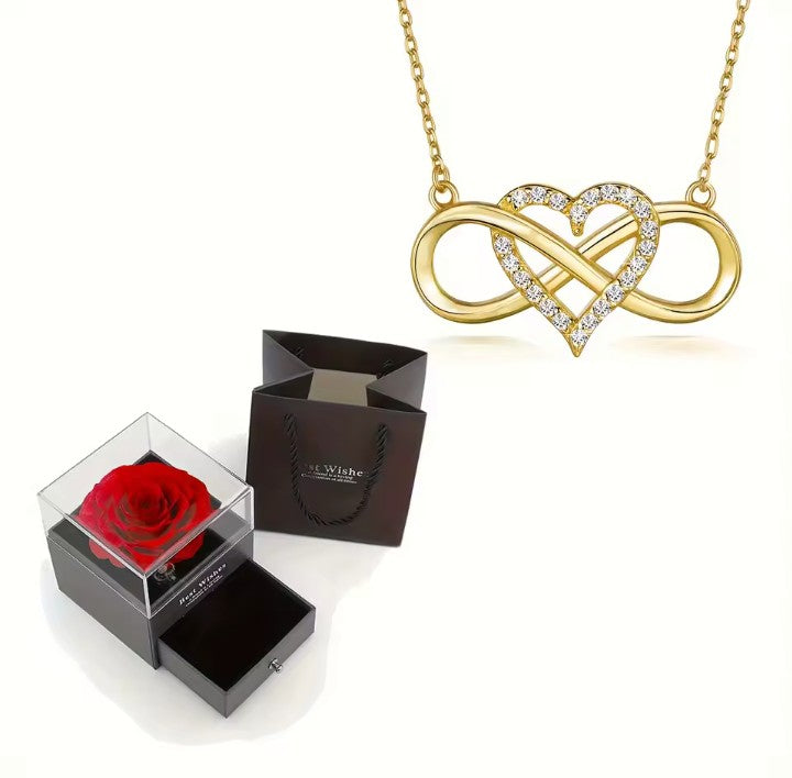 Infinity Love Heart Necklace