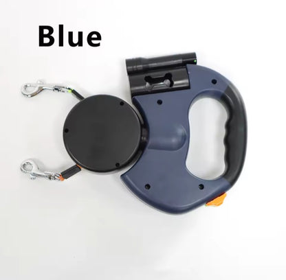 Dual Dog Leash with LED Light