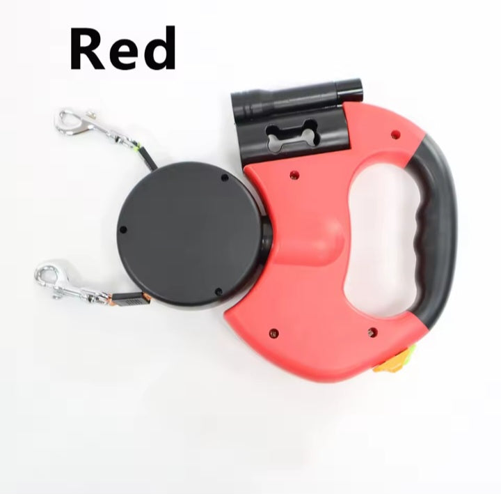 Dual Dog Leash with LED Light