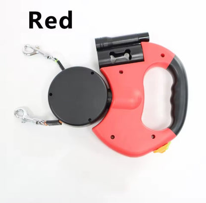 Dual Dog Leash with LED Light